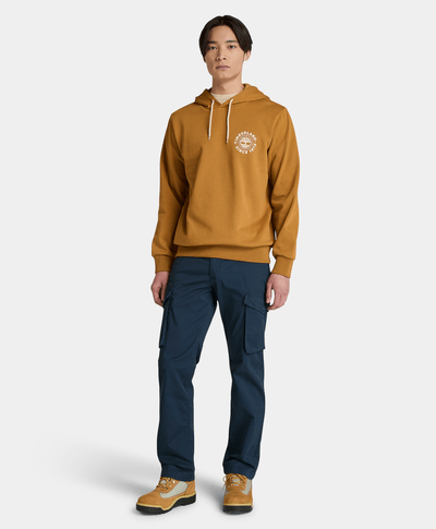 Sudadera - Hoodie Regular Fit Heavy Logo Para Hombre, Amarillo