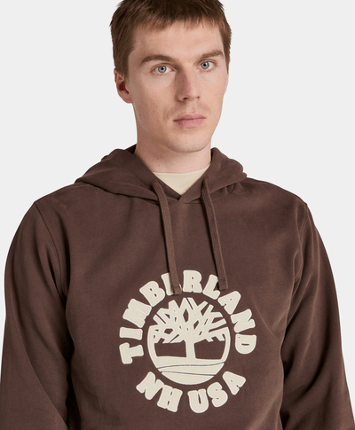 Sudadera Con Logo De Árbol Para Hombre, Café