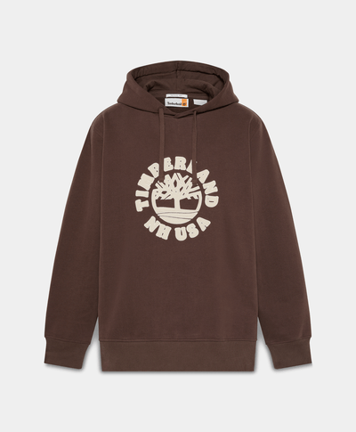 Sudadera Con Logo De Árbol Para Hombre, Café