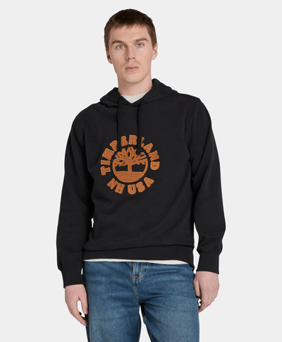 Sudadera Con Logo De Árbol Para Hombre, Negro