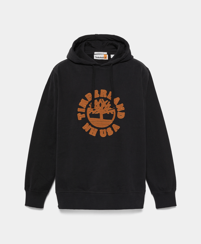 Sudadera Con Logo De Árbol Para Hombre, Negro