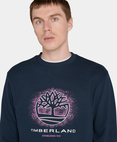 Sudadera Regular Fit Para Hombre, Azul