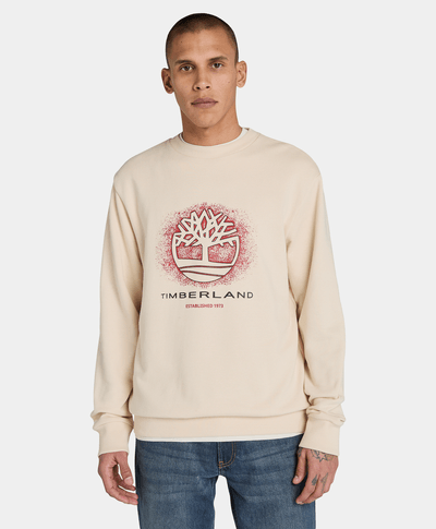 Sudadera Regular Fit Para Hombre, Beige