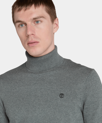 Suéter De Algodón Regular Fit Para Hombre, Gris