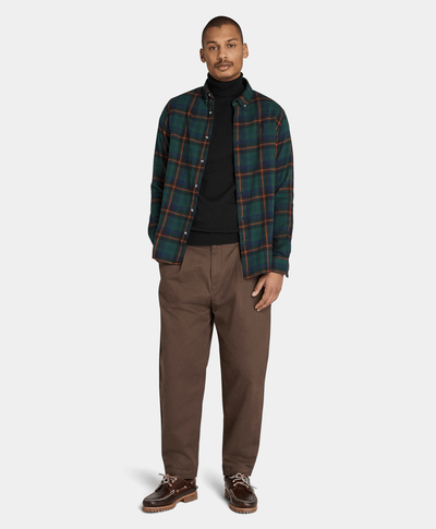 Suéter De Algodón Regular Fit Para Hombre, Negro