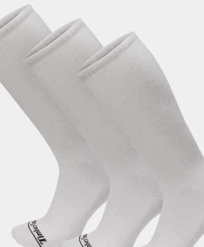 2-Pack Calcetines Crew Unisex, Blanco