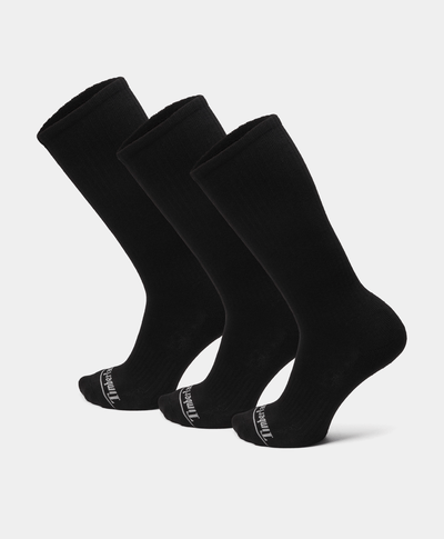 2-Pack Calcetines Crew Unisex, Negro