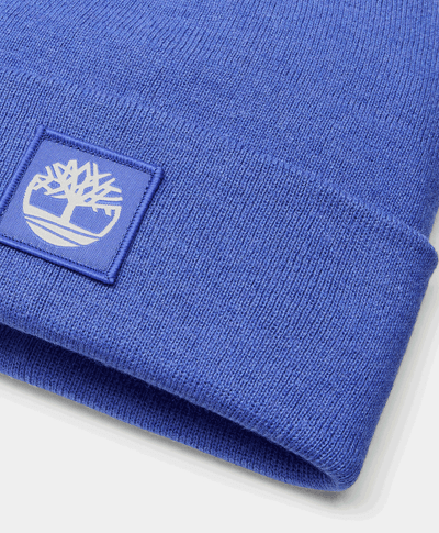 Gorro Con Parche A Tono Para Hombre, Azul