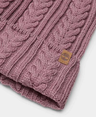 Gorro Tejido Para Mujer, Rosa