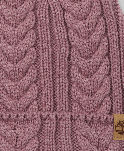 Gorro Tejido Para Mujer, Rosa
