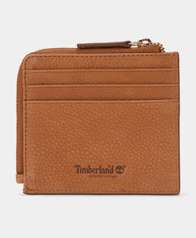 Tarjetero De Piel Con Cierre Para Mujer, Café