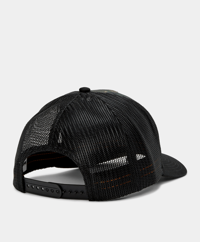 Gorra Trucker Print Camo para hombre, Negro