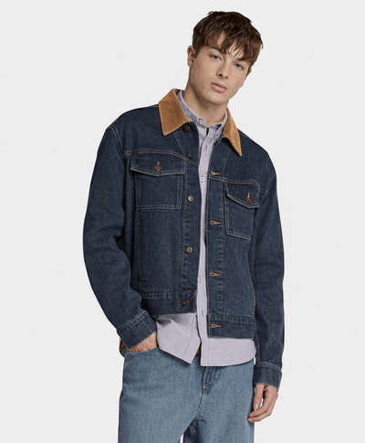 Chamarra Denim Para Hombre, Azul