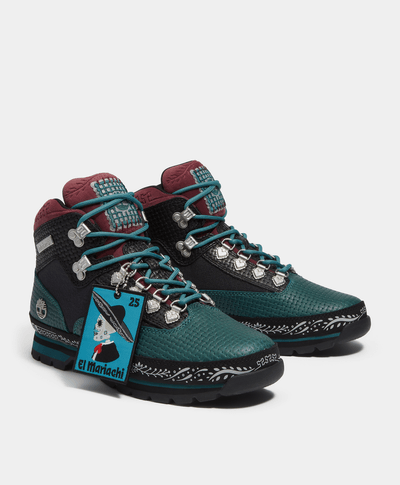Botas Euro Hiker Mid "Dia de Muertos" Para Hombre, Verde