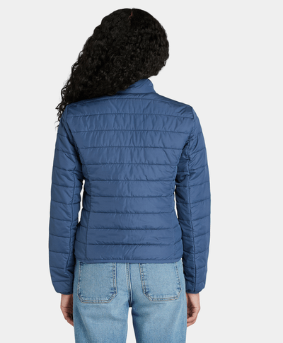 Chamarra Ligera Repelente Al Agua Regular Fit Para Mujer, Azul