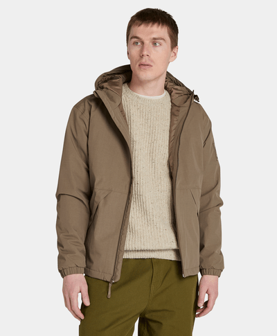 Chamarra Winnick Waterproof Impermeable Para Hombre, Café