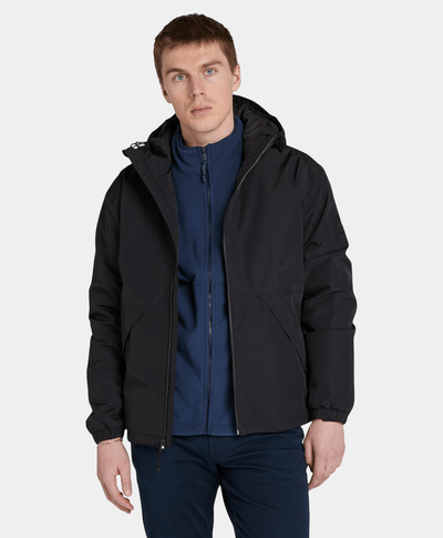 Chamarra Winnick Waterproof Impermeable Para Hombre, Negro