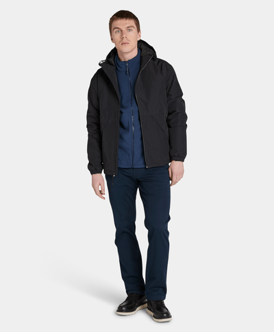 Chamarra Winnick Waterproof Impermeable Para Hombre, Negro