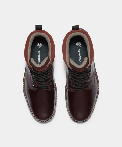 Botas Britton Road Mid Impermeables Waterproof Para Hombre, Vino