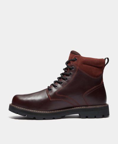 Botas Britton Road Mid Impermeables Waterproof Para Hombre, Vino