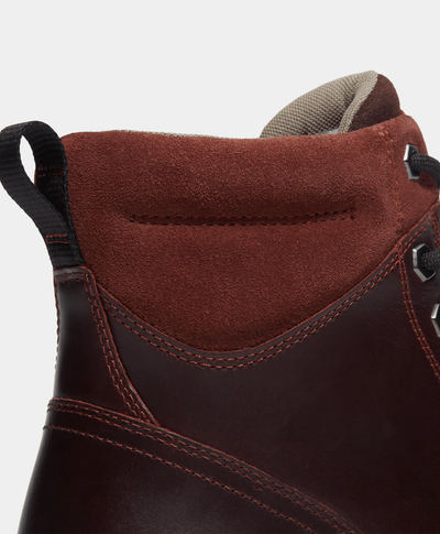 Botas Britton Road Mid Impermeables Waterproof Para Hombre, Vino