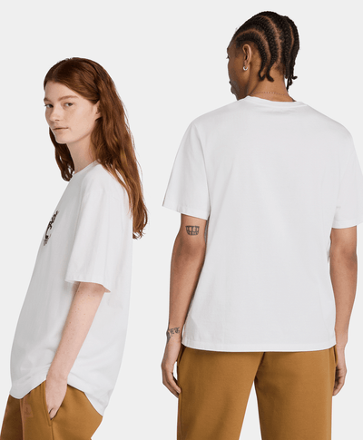 Playera Authentic Fit Grafico Field Boot Unisex, Blanco