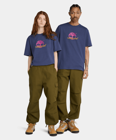 Playera Authentic Fit Grafico Field Boot Unisex, Azul