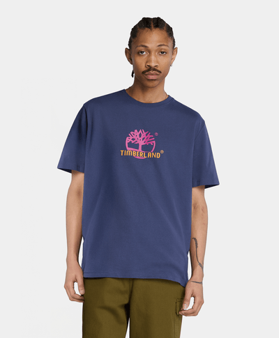 Playera Authentic Fit Grafico Field Boot Unisex, Azul