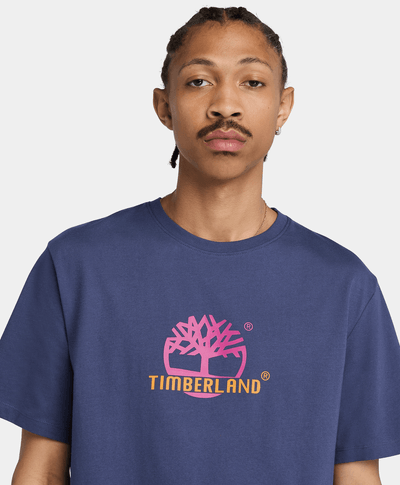 Playera Authentic Fit Grafico Field Boot Unisex, Azul