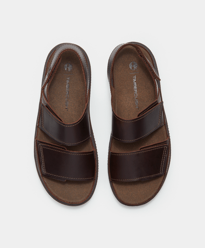 Sandalias con correa trasera Casco Cove para Hombre, Café