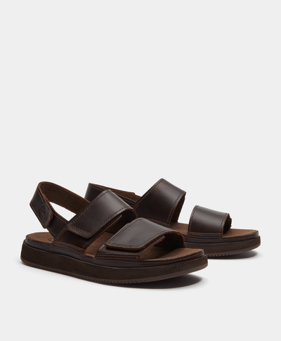 Sandalias con correa trasera Casco Cove para Hombre, Café