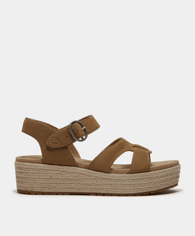 Sandalias con correa trasera Santorini para Mujer, Beige