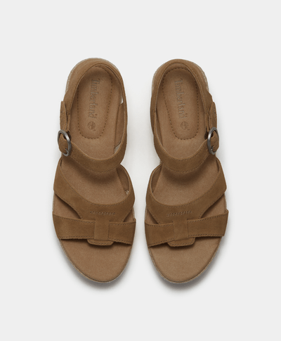 Sandalias con correa trasera Santorini para Mujer, Beige