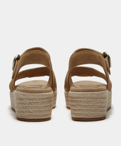 Sandalias con correa trasera Santorini para Mujer, Beige
