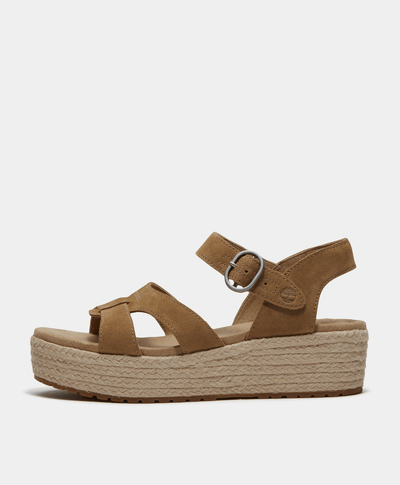 Sandalias con correa trasera Santorini para Mujer, Beige
