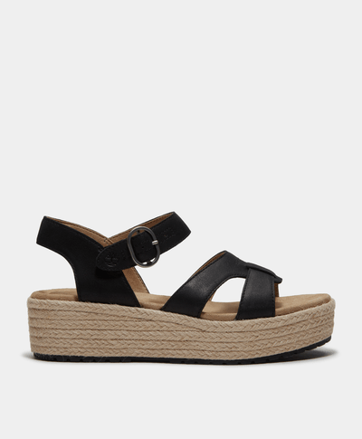 Sandalias con correa trasera Santorini para Mujer, Negro