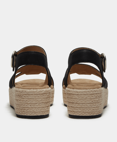 Sandalias con correa trasera Santorini para Mujer, Negro