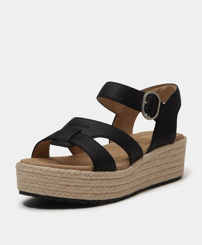 Sandalias con correa trasera Santorini para Mujer, Negro