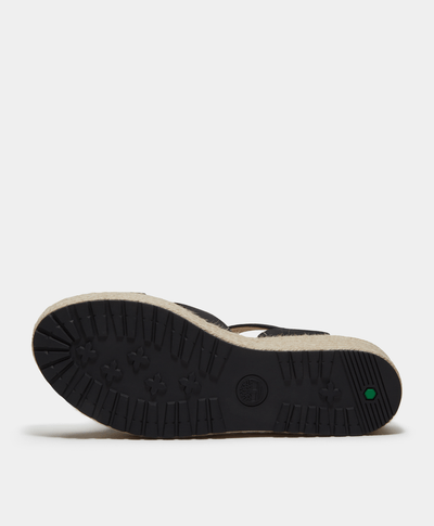 Sandalias con correa trasera Santorini para Mujer, Negro