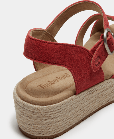 Sandalias con correa trasera Santorini para Mujer, Rojo