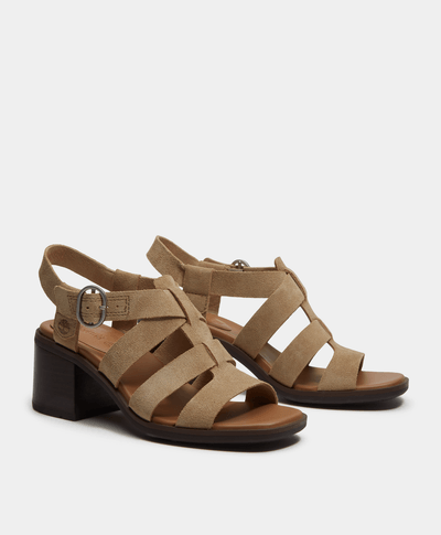 Sandalias de pescador Bellevaux de gamuza para Mujer, Beige