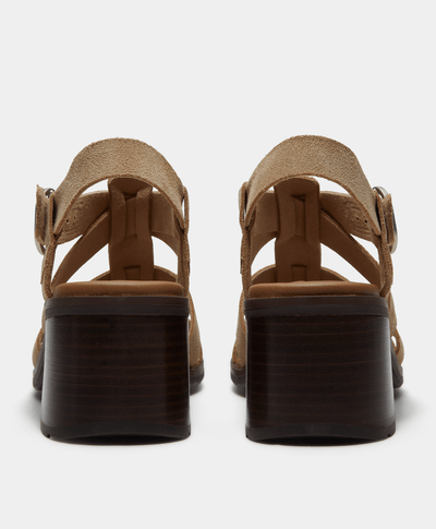 Sandalias de pescador Bellevaux de gamuza para Mujer, Beige