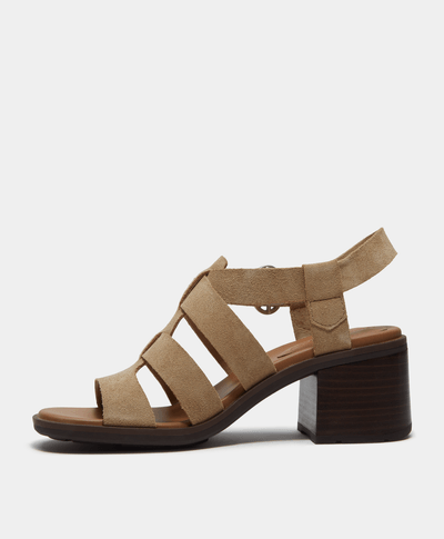 Sandalias de pescador Bellevaux de gamuza para Mujer, Beige