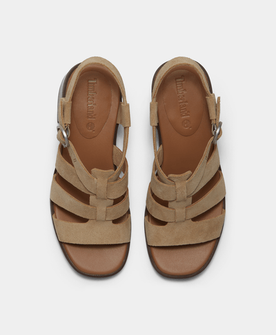 Sandalias de pescador Bellevaux de gamuza para Mujer, Beige