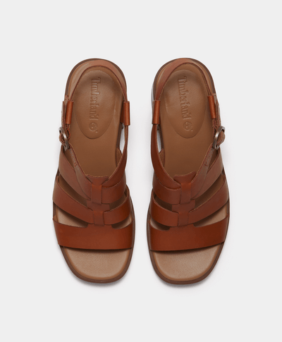 Sandalias de pescador Bellevaux de gamuza para Mujer, Café