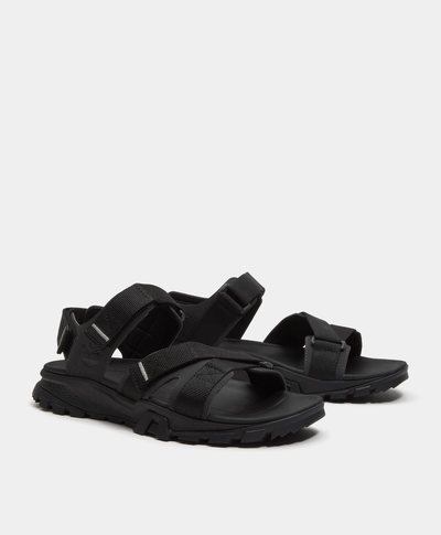 Sandalias Garrison Trail con correa trasera para Hombre, Negro