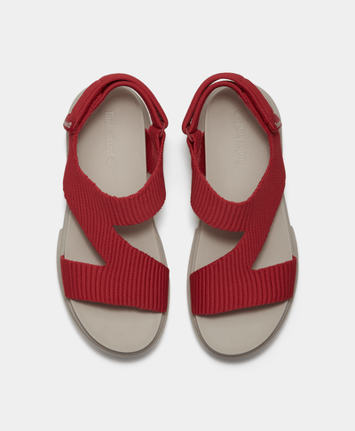 Sandalias Greyfield con correa trasera para Mujer, Rojo