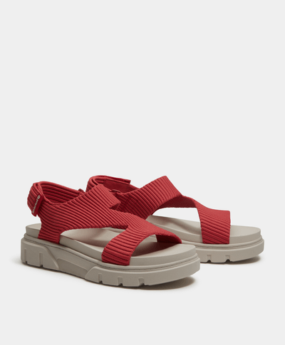 Sandalias Greyfield con correa trasera para Mujer, Rojo
