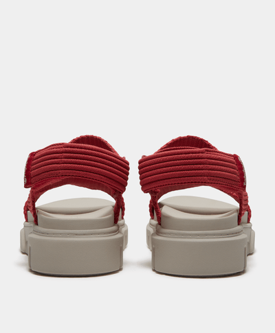 Sandalias Greyfield con correa trasera para Mujer, Rojo