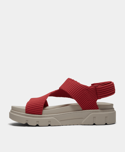Sandalias Greyfield con correa trasera para Mujer, Rojo